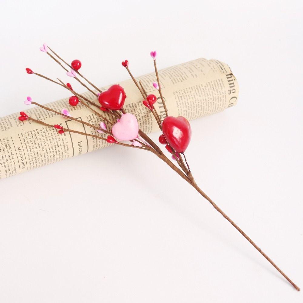 4Pcs Red Pink Artificial Heart Shaped Branches Happy Valentine s Day Decor Valentine s Day Gift 33cm
4Pcs Red Pink Artificial Heart Shaped Branches Happy Valentine s Day Decor Valentine s Day Gift 33cm
