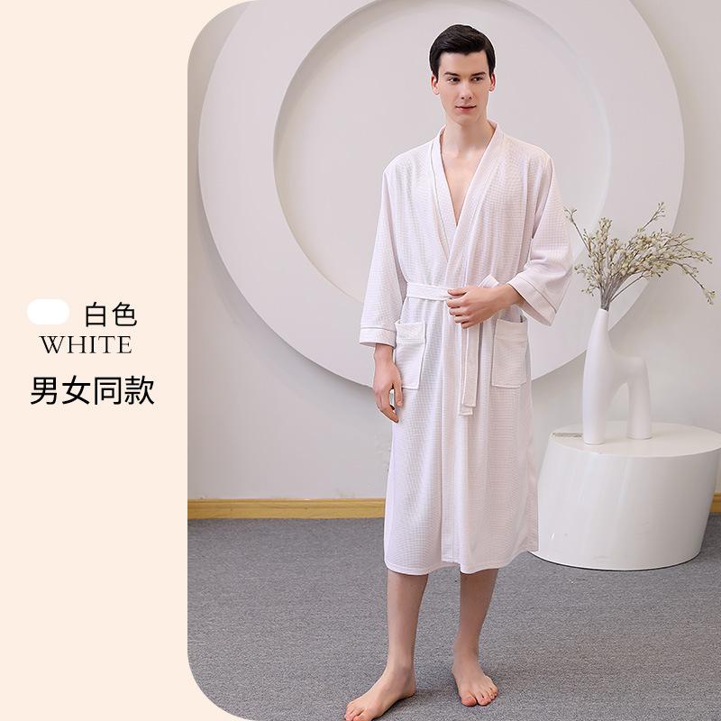Чоловічий літній халат великого розміру з кишенями Парний халат із шнурівкою з рукавом 3/4 Абсорбуючий швидковисихаючий одяг для сну XXXL білий
Чоловічий літній халат великого розміру з кишенями Парний халат із шнурівкою з рукавом 3/4 Абсорбуючий швидковисихаючий одяг для сну XXXL білий