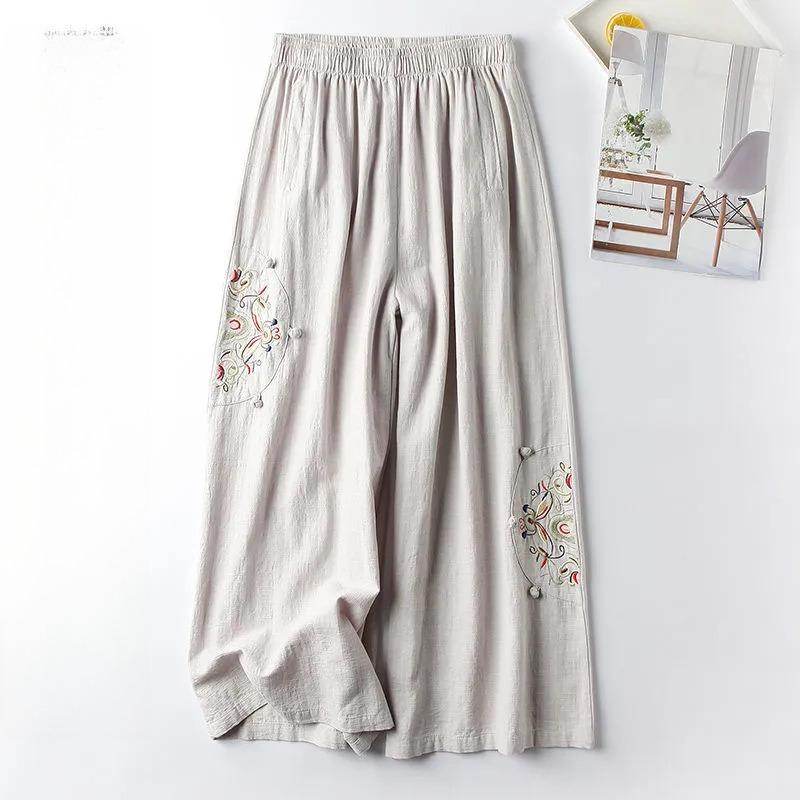 Cotton and Linen Casual Pants Women s Pants Spring and Summer Thin Retro Ethnic Style Embroidered Wide-leg Pants All-match Thin Nine-point Pants Women XS бежевий
Cotton and Linen Casual Pants Women s Pants Spring and Summer Thin Retro Ethnic Style Embroidered Wide-leg Pants All-match Thin Nine-point Pants Women XS бежевий