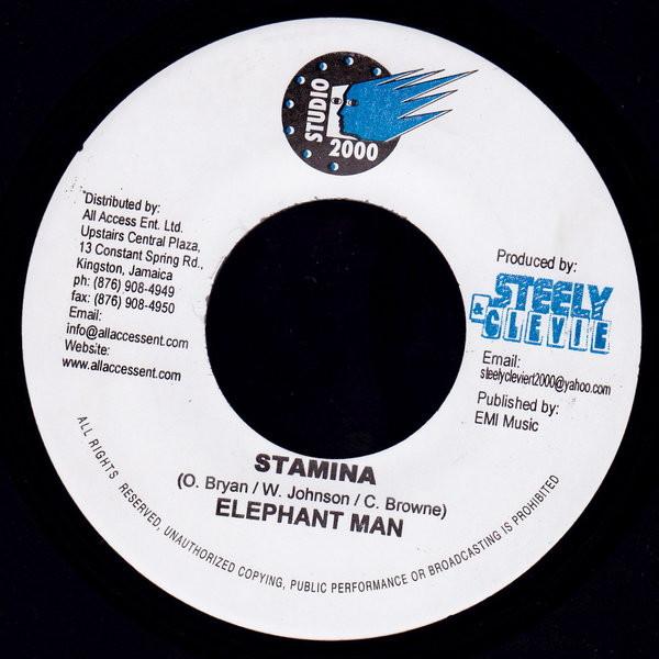 7inch Record ELEPHANT MAN - Stamina NONE Studio 2000 2006 Jamaica Reggae, Ska & Dub Used
7inch Record ELEPHANT MAN - Stamina NONE Studio 2000 2006 Jamaica Reggae, Ska & Dub Used