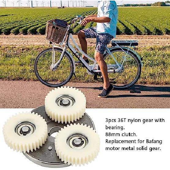 gernie E Bike Motor Gear Clutch Kit, 36T Nylon Gear with Bearing and 88mm Clutch for Electric Bicycle 500W-750W, 36 Teeth E Bike Wheel Hub Motor
gernie E Bike Motor Gear Clutch Kit, 36T Nylon Gear with Bearing and 88mm Clutch for Electric Bicycle 500W-750W, 36 Teeth E Bike Wheel Hub Motor