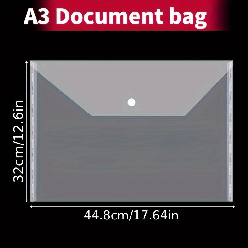 12 Pcs Pocket Storage Transparent File Bag Office Folders Document 4500X3200X010CM Pp A3 Envelopes Documents прозорий
12 Pcs Pocket Storage Transparent File Bag Office Folders Document 4500X3200X010CM Pp A3 Envelopes Documents прозорий