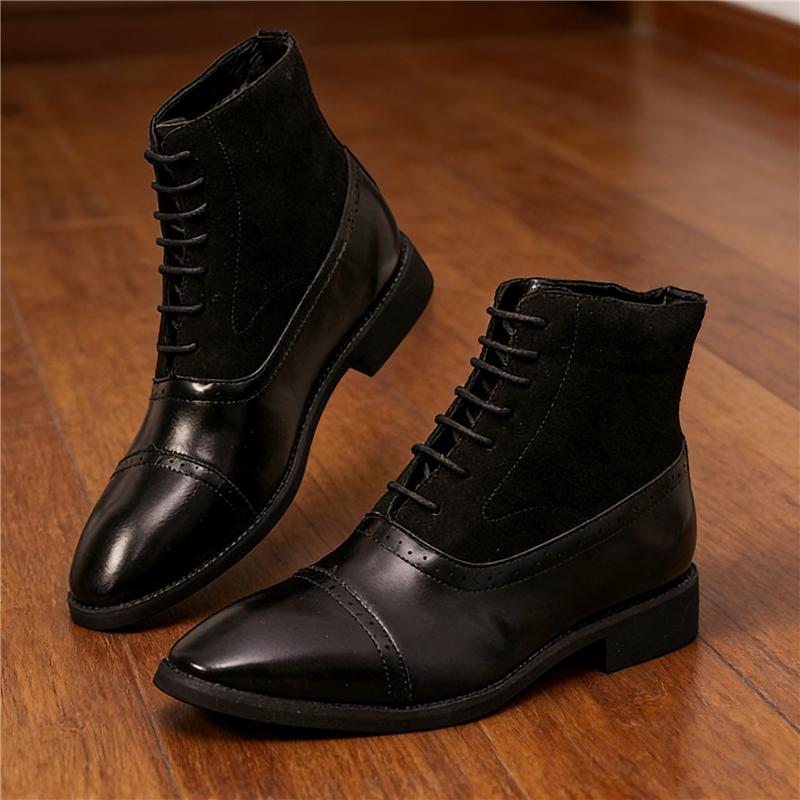 Luxury Designer New Winter Fashion Motorcycle Oxford Ankle Boots Men s Pointed Casual Shoes High Tops Zapatos Hombre 38
Luxury Designer New Winter Fashion Motorcycle Oxford Ankle Boots Men s Pointed Casual Shoes High Tops Zapatos Hombre 38