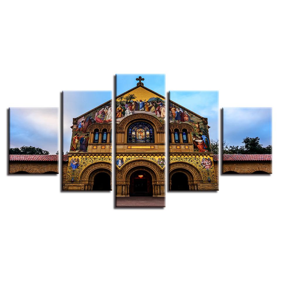 Unframed Church with exquisite frescoes 5pcs Modern Home Wall Decor CanvasPicture Art Print Painting On Canvas for Living Room 20x35cm*2 20x45cm*2 20x55cm*1 No Frame
Unframed Church with exquisite frescoes 5pcs Modern Home Wall Decor CanvasPicture Art Print Painting On Canvas for Living Room 20x35cm*2 20x45cm*2 20x55cm*1 No Frame
