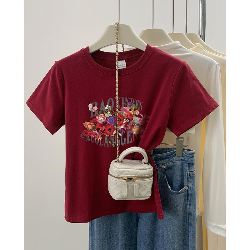 Women s Versatile Floral Print Round Neck Short Sleeve T-Shirt - Summer 2024 Exquisite Design L белый
Women s Versatile Floral Print Round Neck Short Sleeve T-Shirt - Summer 2024 Exquisite Design L белый