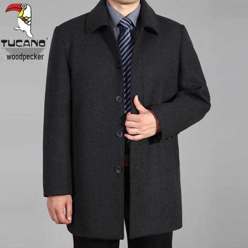 Мужское шерстяное пальто средней длины Woodpecker для весны, осени и зимы - на флисовой подкладке, утолщенное для среднего и пожилого возраста 185/2XL for 160-175 lbs
Мужское шерстяное пальто средней длины Woodpecker для весны, осени и зимы - на флисовой подкладке, утолщенное для среднего и пожилого возраста 185/2XL for 160-175 lbs