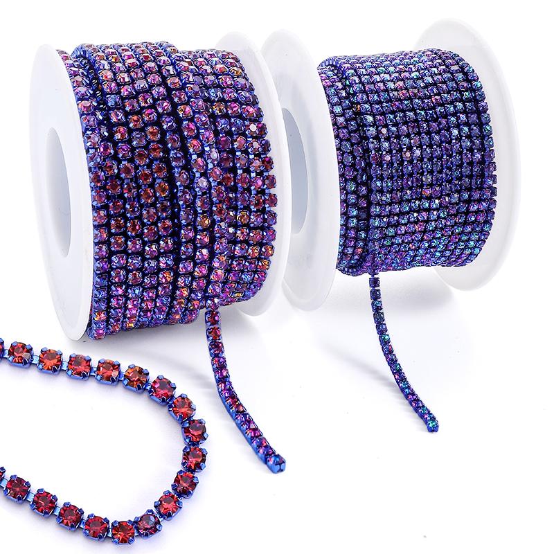 Colors Magic Volcano 5yd 10yd/roll Rhinestones Trim Cup Chain Strass Decorative Applique Crystal Trimmings For Needlework SS6 - 2Yards
Colors Magic Volcano 5yd 10yd/roll Rhinestones Trim Cup Chain Strass Decorative Applique Crystal Trimmings For Needlework SS6 - 2Yards