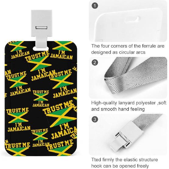 Поверь мне, я ямаец. Напечатанный держатель для ID-карты, вертикальный чехол для имени со шнурком для ношения на шее.
Поверь мне, я ямаец. Напечатанный держатель для ID-карты, вертикальный чехол для имени со шнурком для ношения на шее.