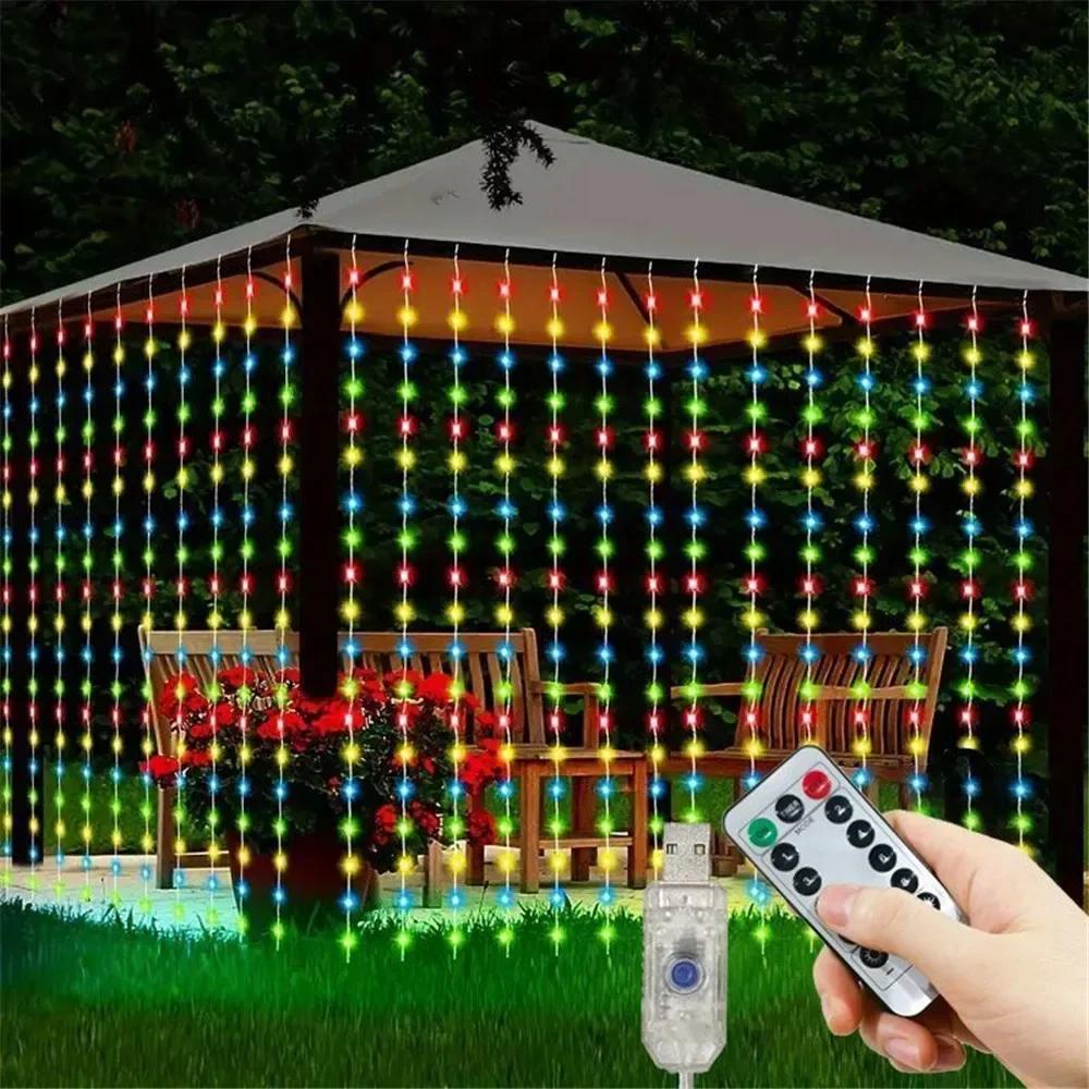 Curtain Garland Led String Lights Festival Christmas Decoration 8 Mode Usb Holiday Light For Bedroom Home Outdoor 3x1M 100LEDs теплый белый
Curtain Garland Led String Lights Festival Christmas Decoration 8 Mode Usb Holiday Light For Bedroom Home Outdoor 3x1M 100LEDs теплый белый