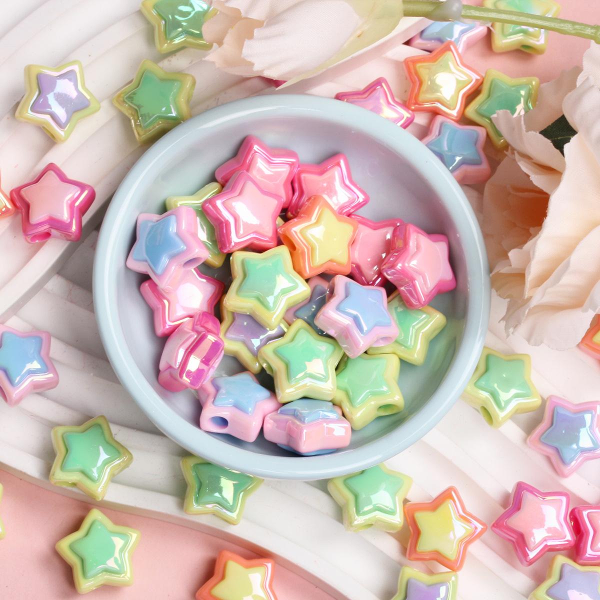 50 шт., DIY ювелирные аксессуары, УФ-двойные цветные бусины, креативная звезда, 18 мм, стерео браслеты ручной работы, ожерелье из акриловых материалов
50 шт., DIY ювелирные аксессуары, УФ-двойные цветные бусины, креативная звезда, 18 мм, стерео браслеты ручной работы, ожерелье из акриловых материалов