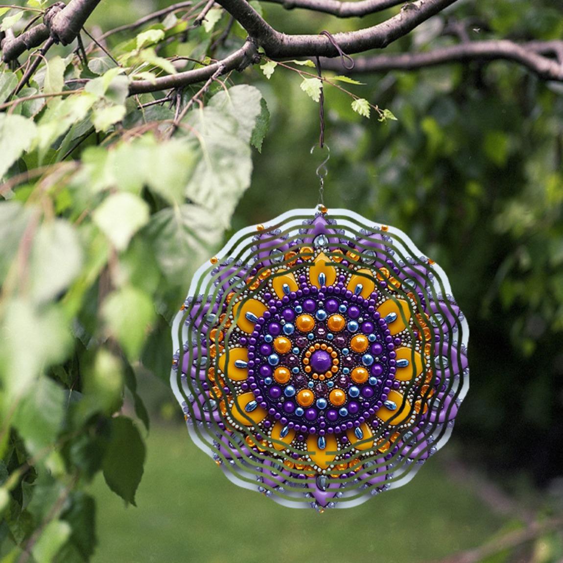 3D Metal Wind Spinner Colorful Mandala Flower Design for Indoor Outdoor Decor Dynamic Yard Art Christmas Thanksgiving Hanging Decoration 01A
3D Metal Wind Spinner Colorful Mandala Flower Design for Indoor Outdoor Decor Dynamic Yard Art Christmas Thanksgiving Hanging Decoration 01A