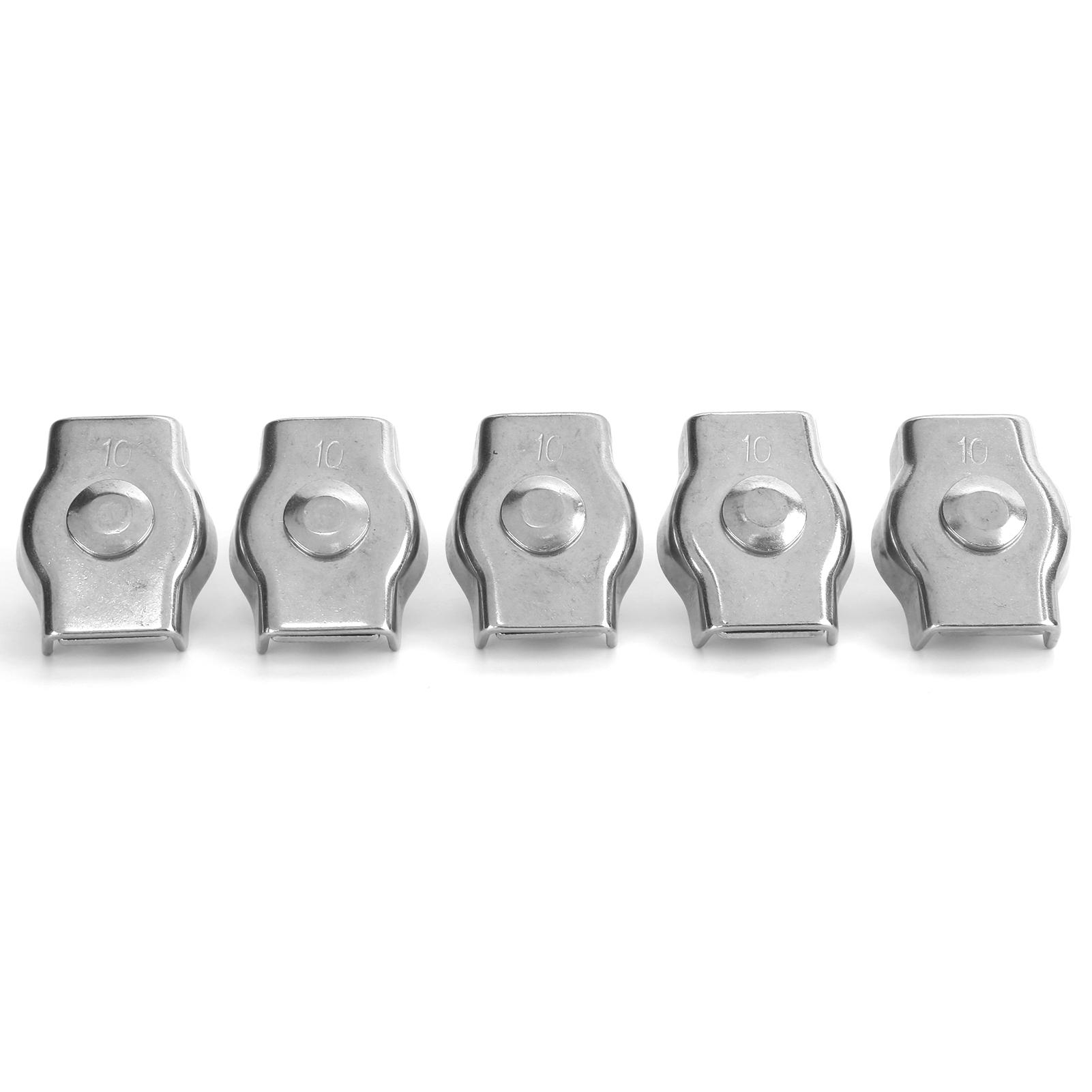 5PCS Rope Clamp Simplex Stainless Steel Marine Hardware Fixation for Forestry Machinery 10MM
5PCS Rope Clamp Simplex Stainless Steel Marine Hardware Fixation for Forestry Machinery 10MM