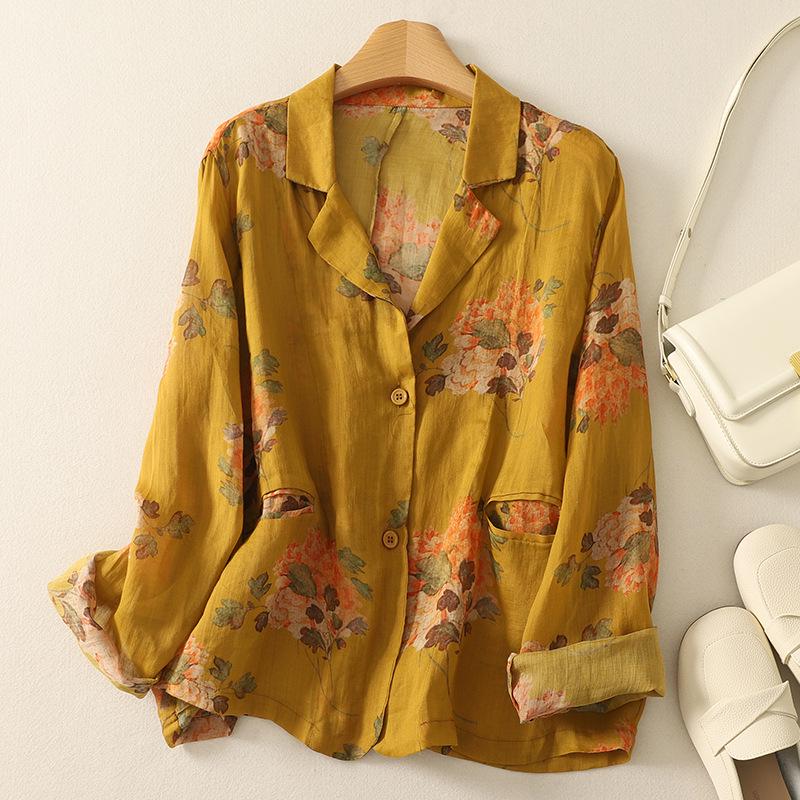 Summer Floral Ultra-Thin Ramie Long-Sleeved Casual Suit XL
Summer Floral Ultra-Thin Ramie Long-Sleeved Casual Suit XL