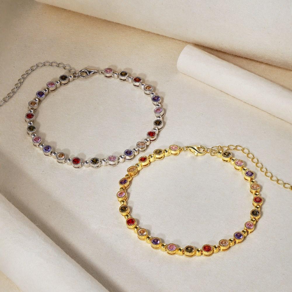 Women s High-End S925 Sterling Silver Bracelet with Colorful Zircon Beads - Japanese & Korean Light Luxury Tennis Chain Bracelet 925 Silver платиновый
Women s High-End S925 Sterling Silver Bracelet with Colorful Zircon Beads - Japanese & Korean Light Luxury Tennis Chain Bracelet 925 Silver платиновый