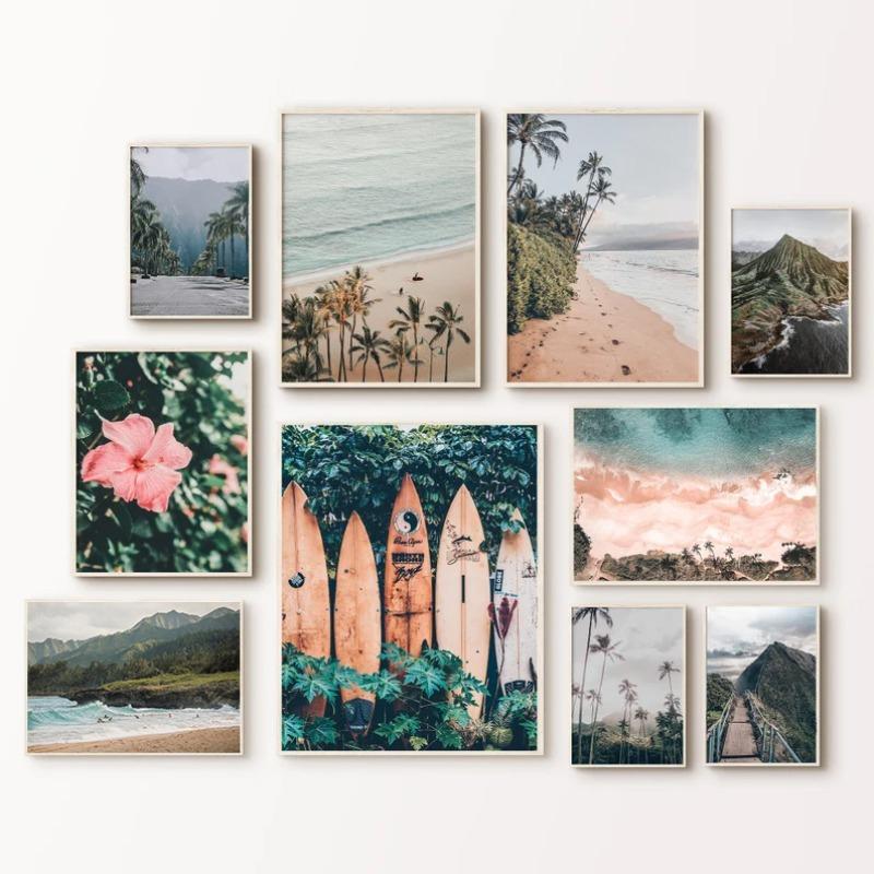 Hawaiian Islands Tropical Trees Seascape Surf Board Nature Photography Poster Canvas Painting Wall Art Pictures Home Decor 21cm×30cm NoFrame
Hawaiian Islands Tropical Trees Seascape Surf Board Nature Photography Poster Canvas Painting Wall Art Pictures Home Decor 21cm×30cm NoFrame