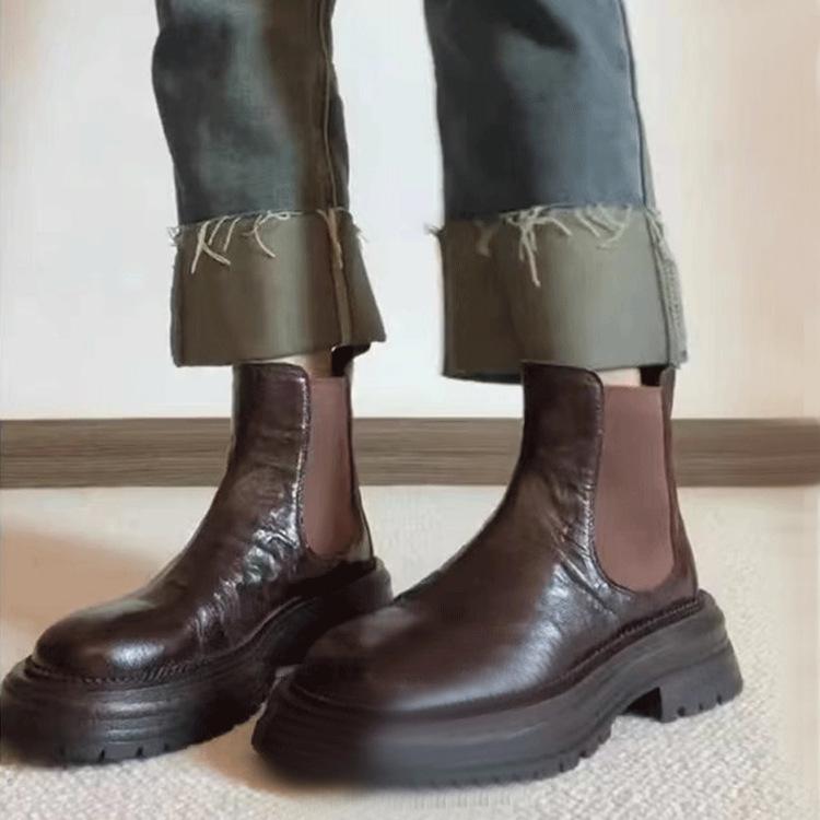 Spring and Autumn Single Boots Retro British Style Round Head Platform Martin Boots Women s Thick Heel Small Short Boots Chelsea Boots Smoke Boots 40 коричневый
Spring and Autumn Single Boots Retro British Style Round Head Platform Martin Boots Women s Thick Heel Small Short Boots Chelsea Boots Smoke Boots 40 коричневый