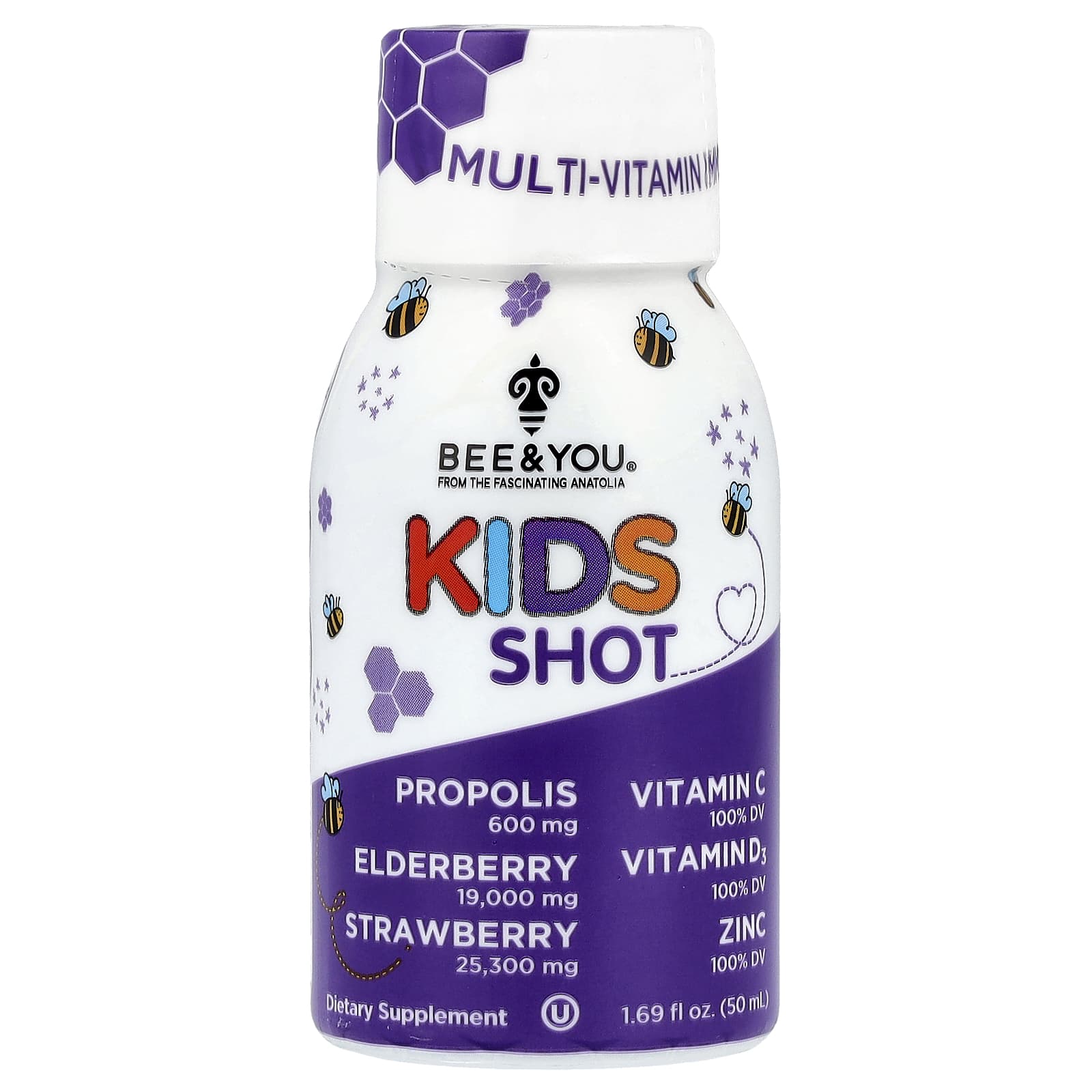 Bee & You, Kids Shot, 50Ml(1.69Fl Oz)
Bee & You, Kids Shot, 50Ml(1.69Fl Oz)