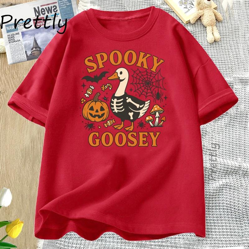 Spooky Goosey TShirt Funny Halloween Goose T Shirt Cute Horror Short Sleeve Pumkin Tshirt Fall Vintage Women Clothing Tops S
Spooky Goosey TShirt Funny Halloween Goose T Shirt Cute Horror Short Sleeve Pumkin Tshirt Fall Vintage Women Clothing Tops S