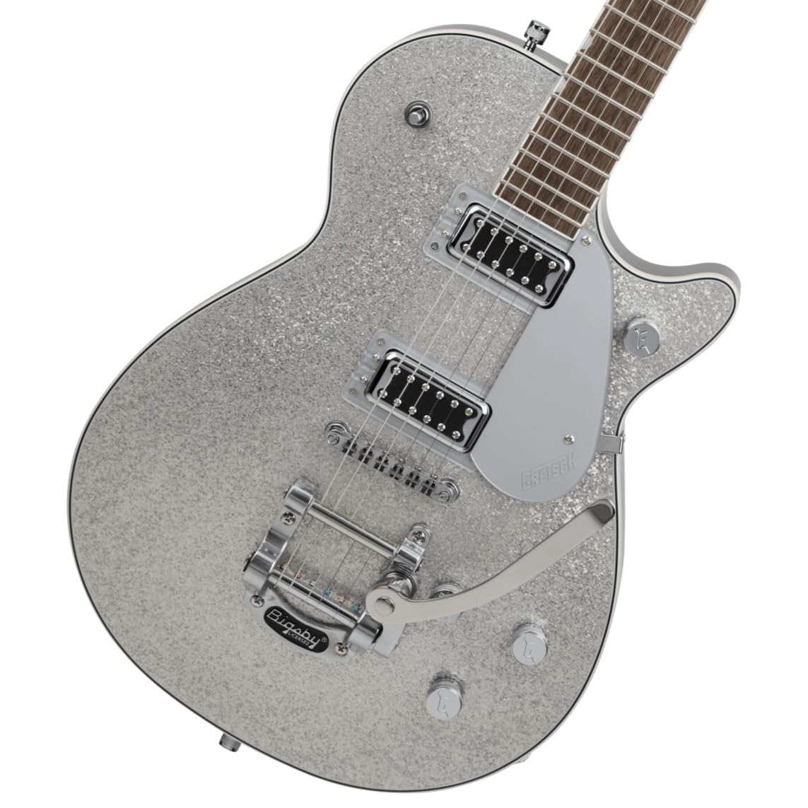 Gretsch G5230T Electromatic Sparkle Jet FT with Bigsby Laurel Fingerboard Silver Sparkle Gretsch / Single-Cut
Gretsch G5230T Electromatic Sparkle Jet FT with Bigsby Laurel Fingerboard Silver Sparkle Gretsch / Single-Cut
