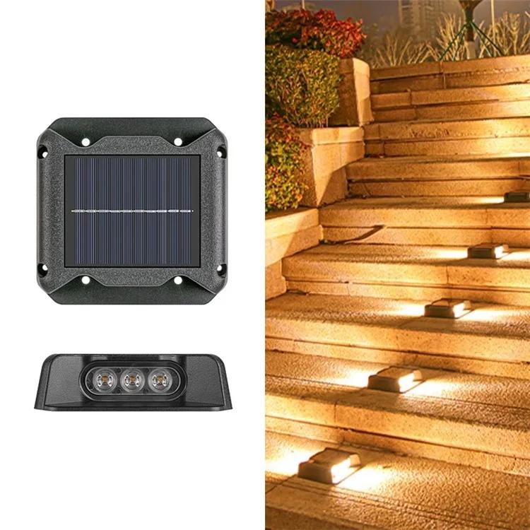 6-LED Solar Deck Light Dual-Side Lighting Walkway Stair Step Pathway LED Lamp 
6-LED Solar Deck Light Dual-Side Lighting Walkway Stair Step Pathway LED Lamp