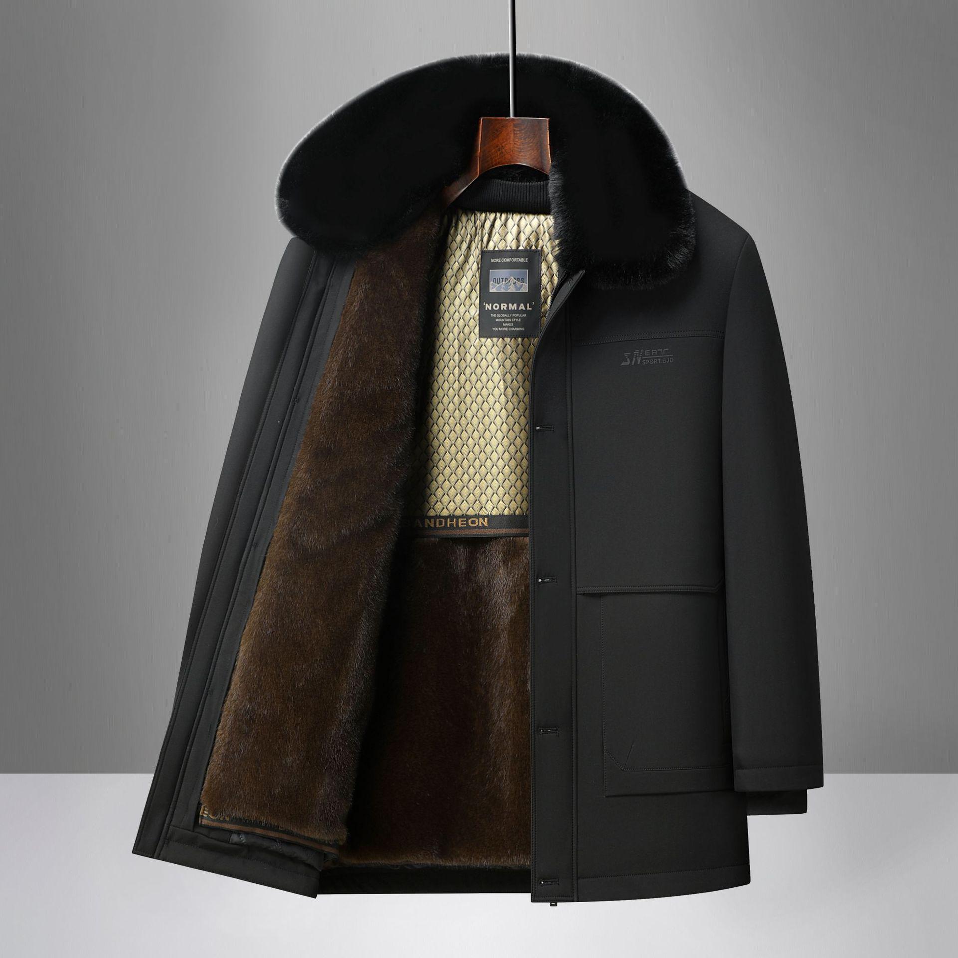 Men s Mid-Length Winter Coat: Fleece-Lined, Detachable Lining, Dad s Style, for Middle-Aged and Elderly. 190 чорний
Men s Mid-Length Winter Coat: Fleece-Lined, Detachable Lining, Dad s Style, for Middle-Aged and Elderly. 190 чорний