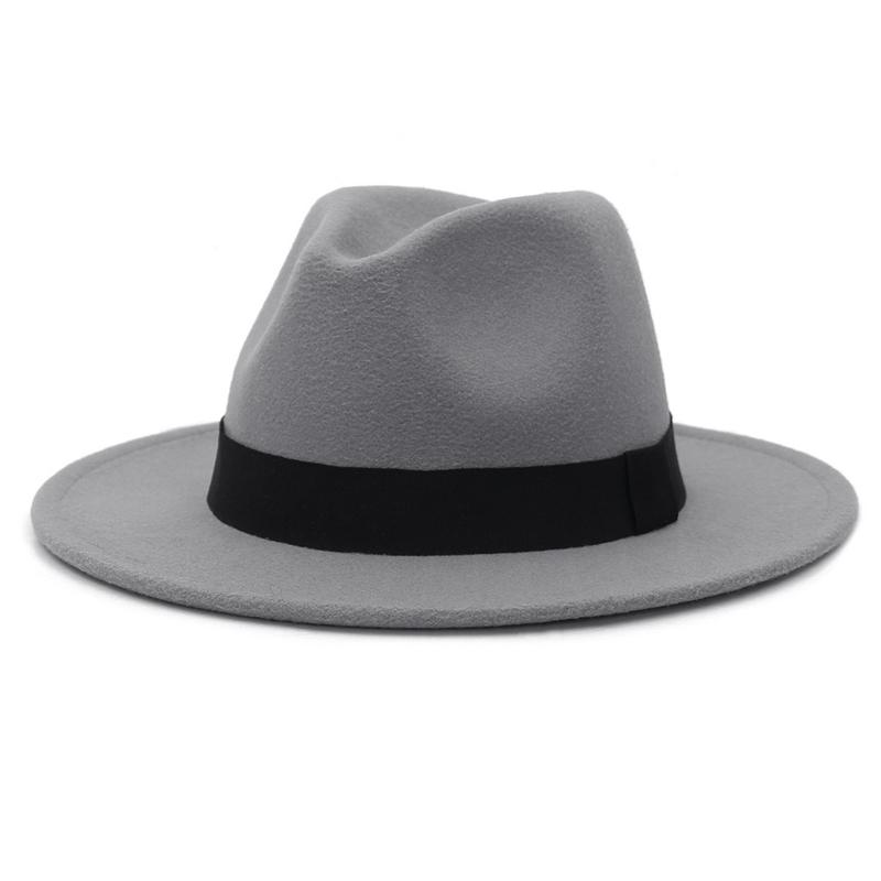 GEMVIE Autumn Winter Fedoras Hats for Women Men Wide Brim Church Derby Flat Top Hat 56-58cm сірий
GEMVIE Autumn Winter Fedoras Hats for Women Men Wide Brim Church Derby Flat Top Hat 56-58cm сірий
