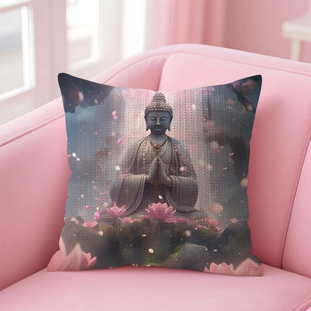 Buddha Statue And Lotus Cushion Cover Natural Linen Pillow Case DoubleSided Print Decorative Sofa Pillowcase Home Decor Gift 30x30cm
Buddha Statue And Lotus Cushion Cover Natural Linen Pillow Case DoubleSided Print Decorative Sofa Pillowcase Home Decor Gift 30x30cm