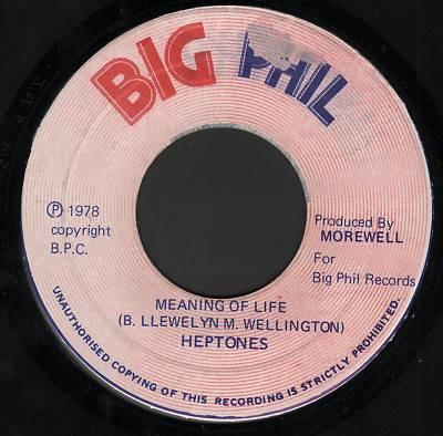 7inch Record HEPTONES Meaning Of Life none Big Phil Record 1978 Jamaica Reggae Ska Dub Used
7inch Record HEPTONES Meaning Of Life none Big Phil Record 1978 Jamaica Reggae Ska Dub Used