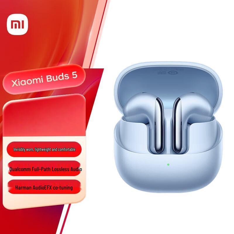 Xiaomi Buds 5 Noise-Cancelling Semi-In-Ear Bluetooth Earbuds
Xiaomi Buds 5 Noise-Cancelling Semi-In-Ear Bluetooth Earbuds
