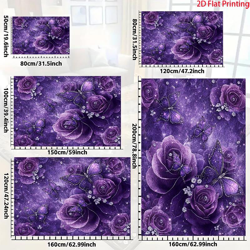 VIKAMA Purple Romantic Carpet Beautiful Floral Doormat Welcome Mat Rug For Bedroom Large Area Rug Carpet For Live Room Home Deco 40X60CM (1.3X2FT
VIKAMA Purple Romantic Carpet Beautiful Floral Doormat Welcome Mat Rug For Bedroom Large Area Rug Carpet For Live Room Home Deco 40X60CM (1.3X2FT
