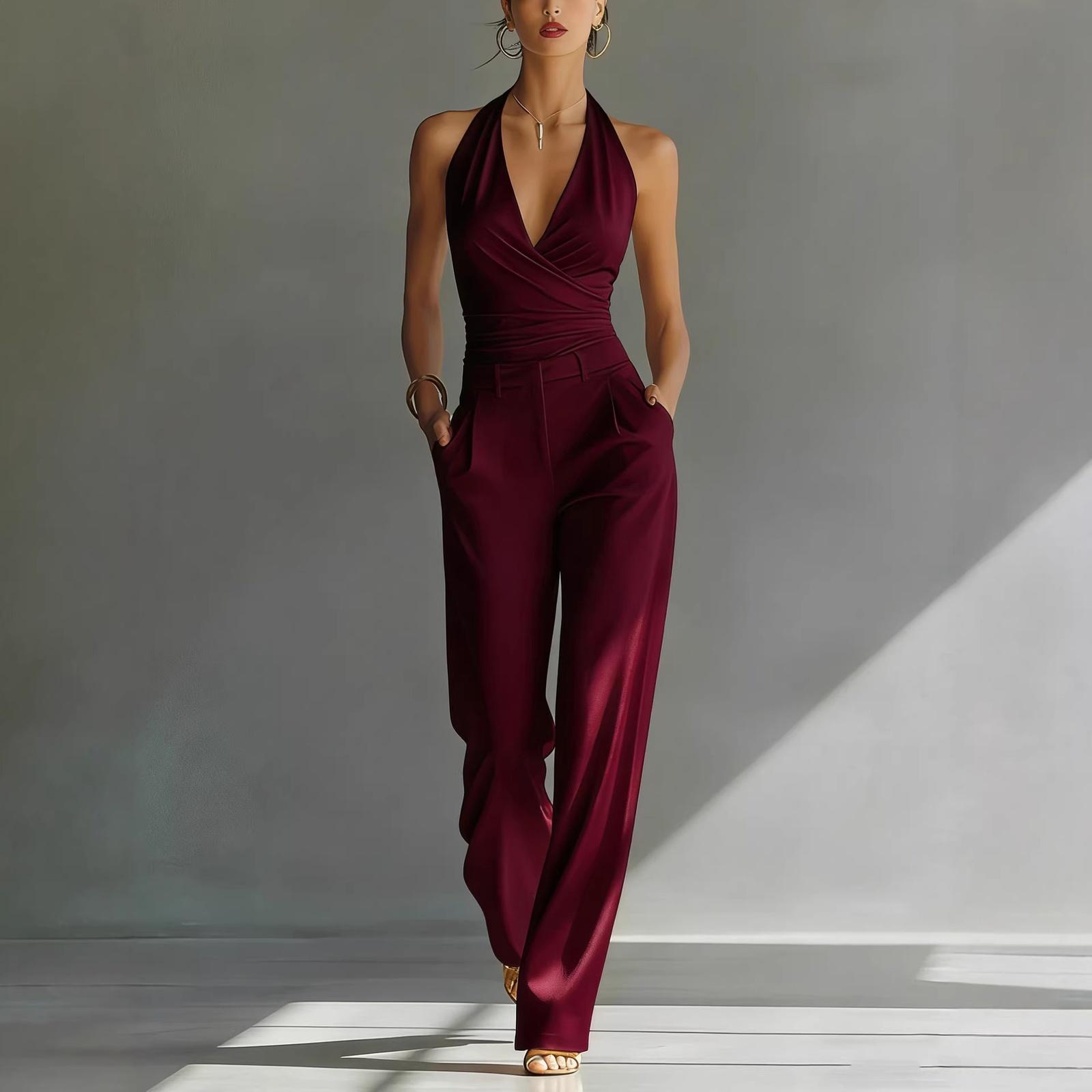 Women s Fashionable Casual -color One-piece Pants M червоний
Women s Fashionable Casual -color One-piece Pants M червоний