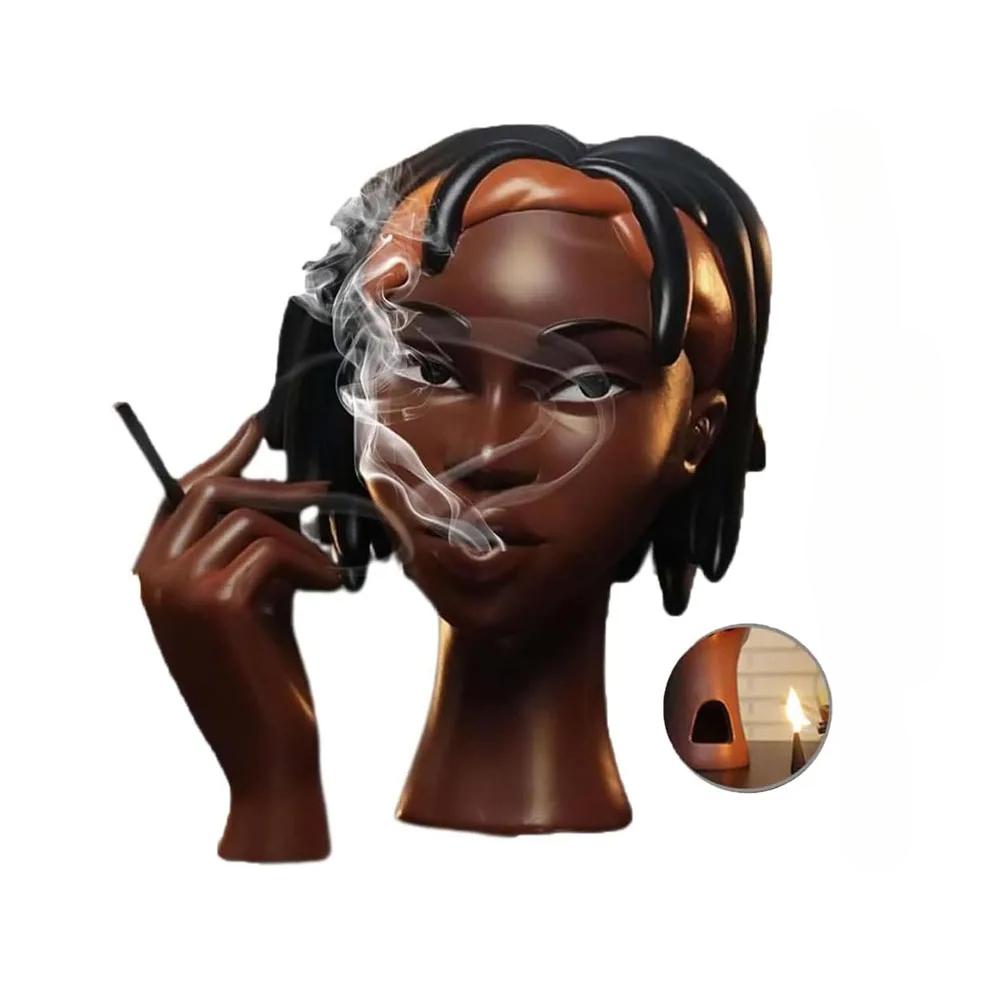 Headscents Head Incense Burner - Black Woman Resin Censer, Incense Stick Holder for Living Room Headscents
Headscents Head Incense Burner - Black Woman Resin Censer, Incense Stick Holder for Living Room Headscents
