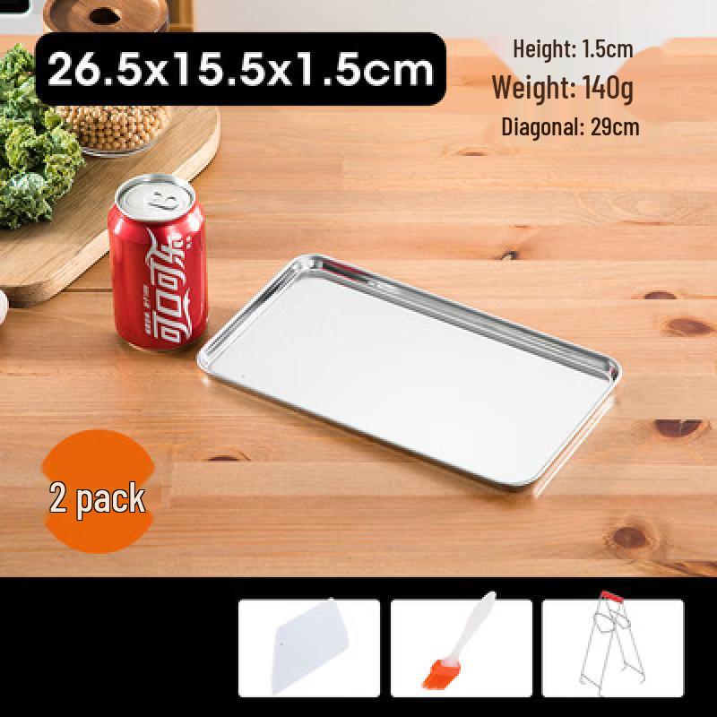 UOSUUOSU 304 Stainless Steel Rectangular Plate & Steaming Tray 26x15x1.2 cm
UOSUUOSU 304 Stainless Steel Rectangular Plate & Steaming Tray 26x15x1.2 cm