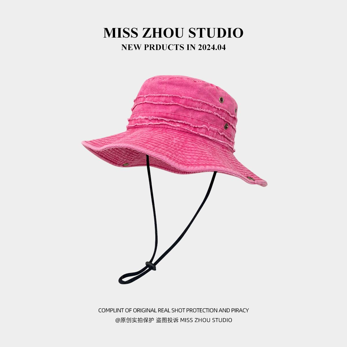 Denim drawstring sunscreen fisherman hat children summer retro washed curled edge outdoor camping sun hat Adult (56-58cm) рожевий червоний колір
Denim drawstring sunscreen fisherman hat children summer retro washed curled edge outdoor camping sun hat Adult (56-58cm) рожевий червоний колір