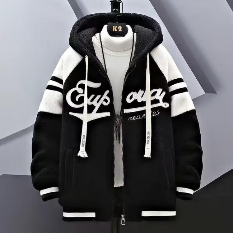 Осенне-зимняя мода пальто из овечьего кашемира мужская повседневная свободная удобная толстая теплая куртка большого размера XXL