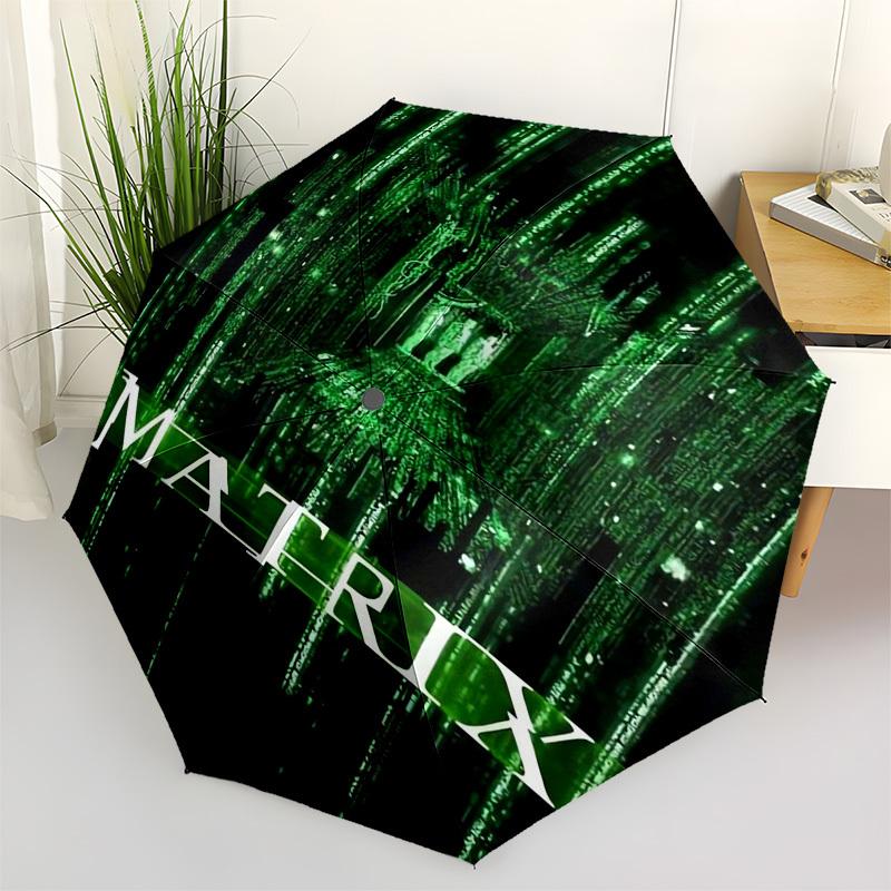 1pc Matrix Green Code Cityscape Umbrella with Plastic Handle,Suitable for All Seasons Travel Outdoor Multi-functional UmbrellaDCS100
1pc Matrix Green Code Cityscape Umbrella with Plastic Handle,Suitable for All Seasons Travel Outdoor Multi-functional UmbrellaDCS100