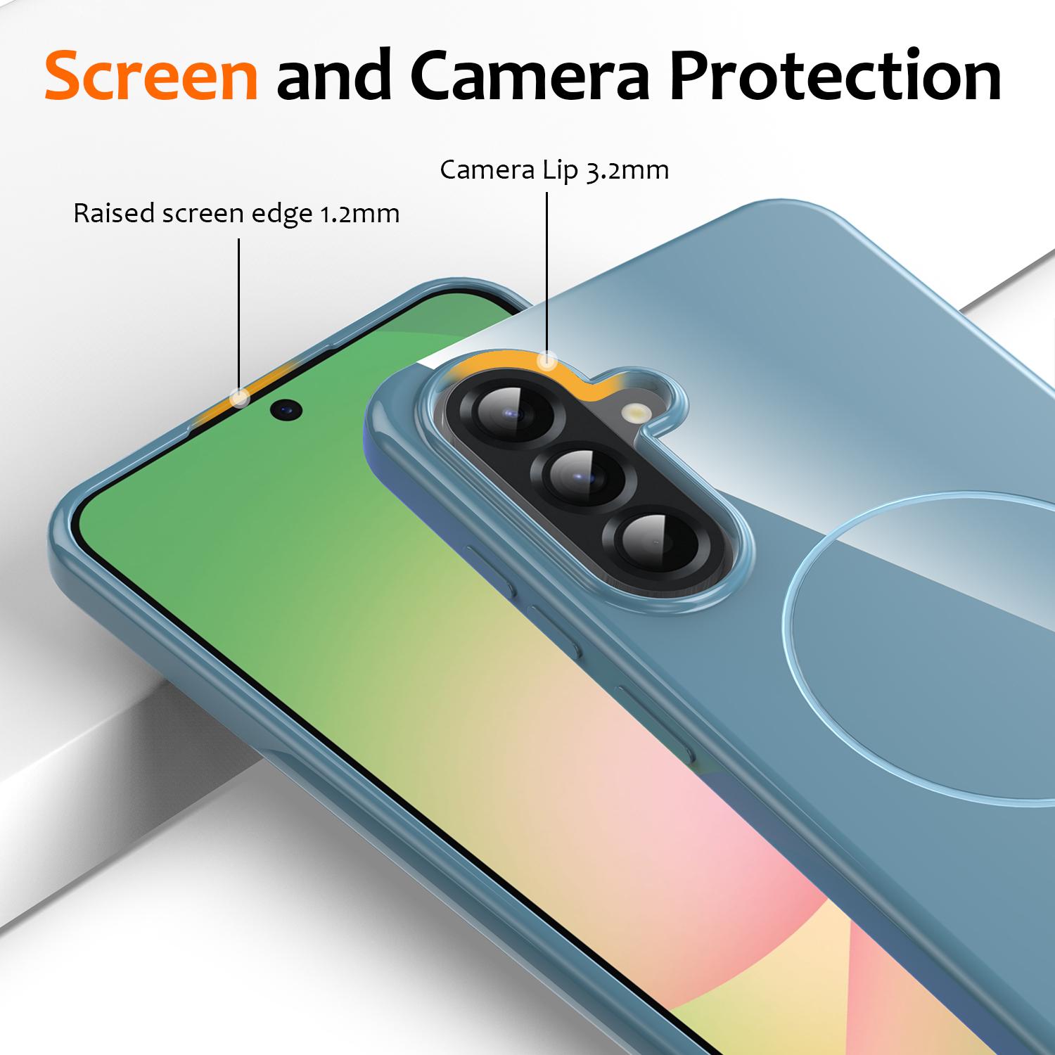 For Samsung Galaxy A55 5G Magnetic Case Compatible with MagSafe TPU Phone Back Cover with Lanyard Blue
For Samsung Galaxy A55 5G Magnetic Case Compatible with MagSafe TPU Phone Back Cover with Lanyard Blue