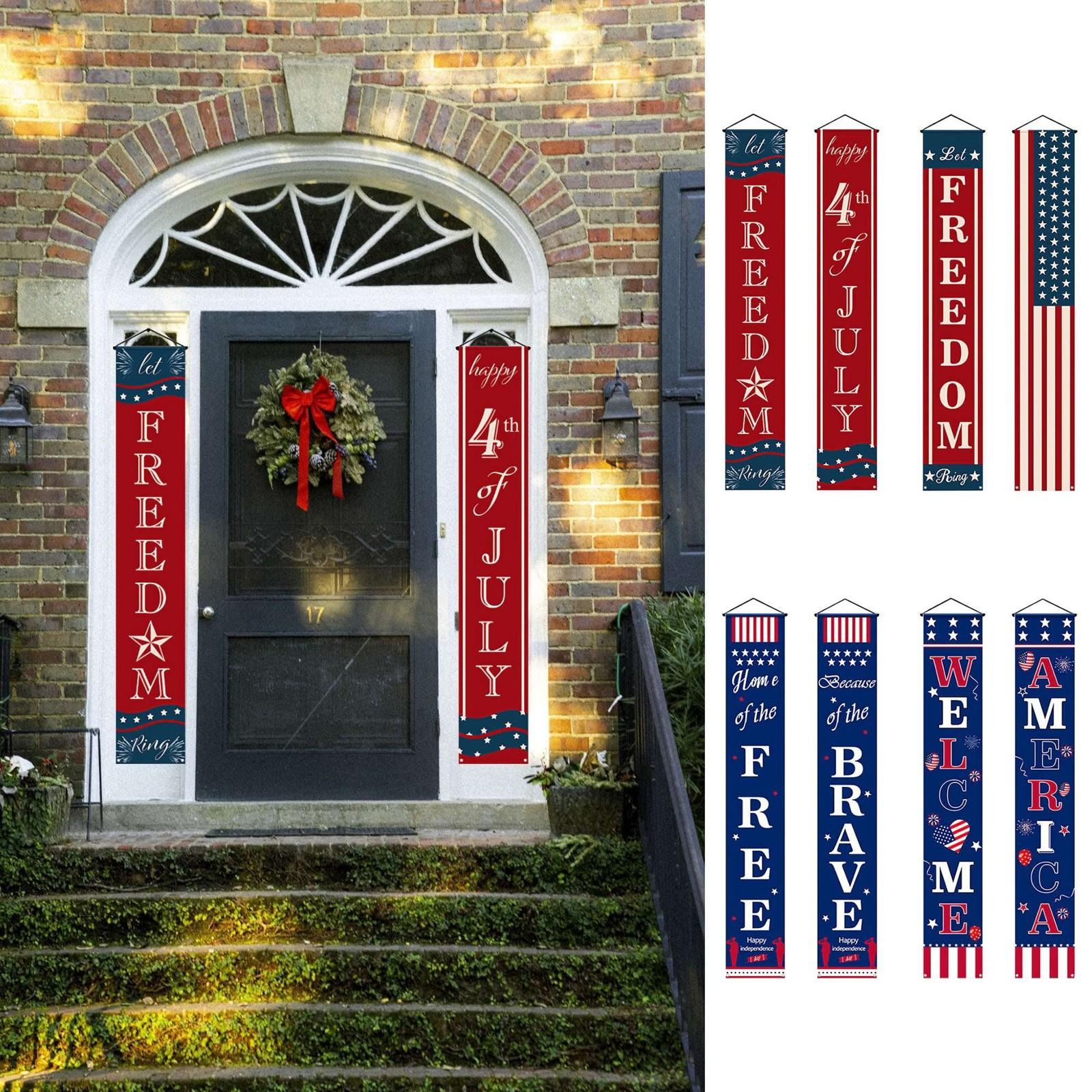 Outdoor Decoration - Hanging American Flag, Star Spangled Banner, Porch Sign - Patriot Day Decoration, Independence Day Decoration One Size
Outdoor Decoration - Hanging American Flag, Star Spangled Banner, Porch Sign - Patriot Day Decoration, Independence Day Decoration One Size
