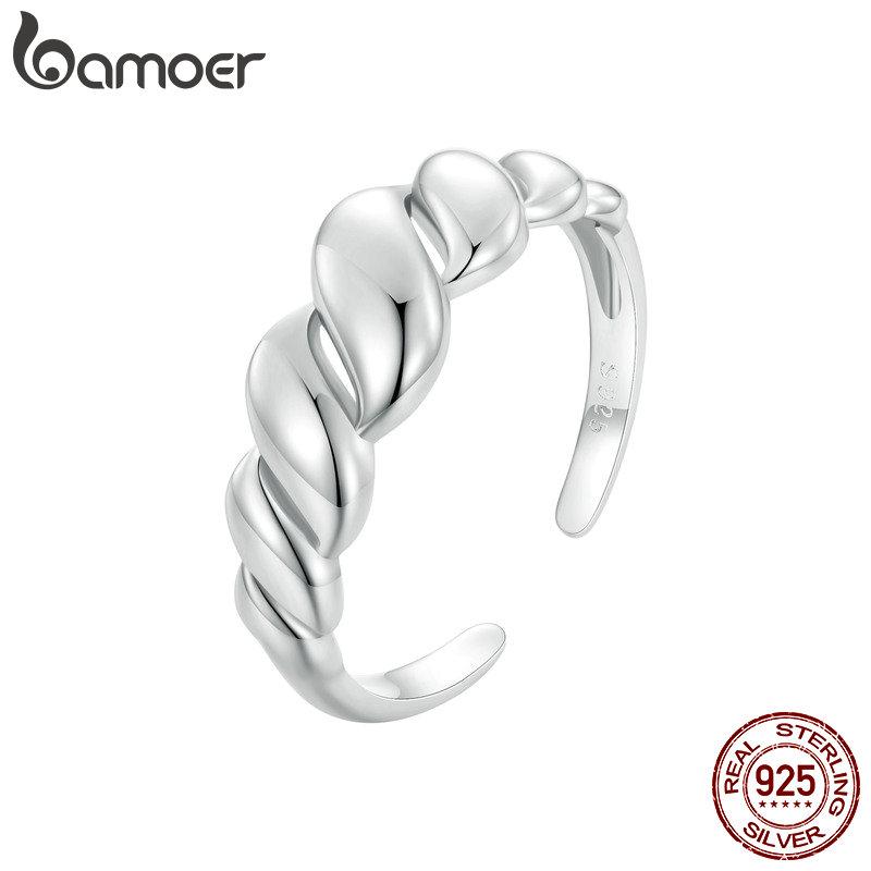BAMOER стерлинговое серебро 925 пробы простое кольцо с волнистым отверстием для женщин оригинальный дизайн ювелирных изделий
BAMOER стерлинговое серебро 925 пробы простое кольцо с волнистым отверстием для женщин оригинальный дизайн ювелирных изделий