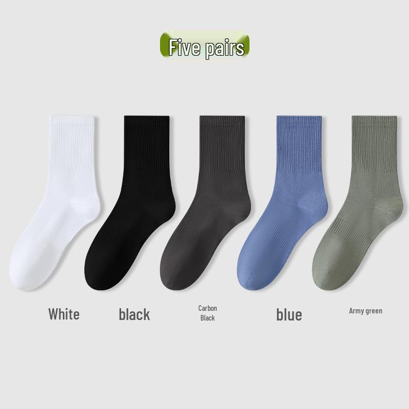 Мужские носки до середины икры из чистого хлопка - Влагоотводящие, бесшовные, универсальные для весны, осени и зимы 39-44: Anti-Pilling/Anti-Odor
Мужские носки до середины икры из чистого хлопка - Влагоотводящие, бесшовные, универсальные для весны, осени и зимы 39-44: Anti-Pilling/Anti-Odor