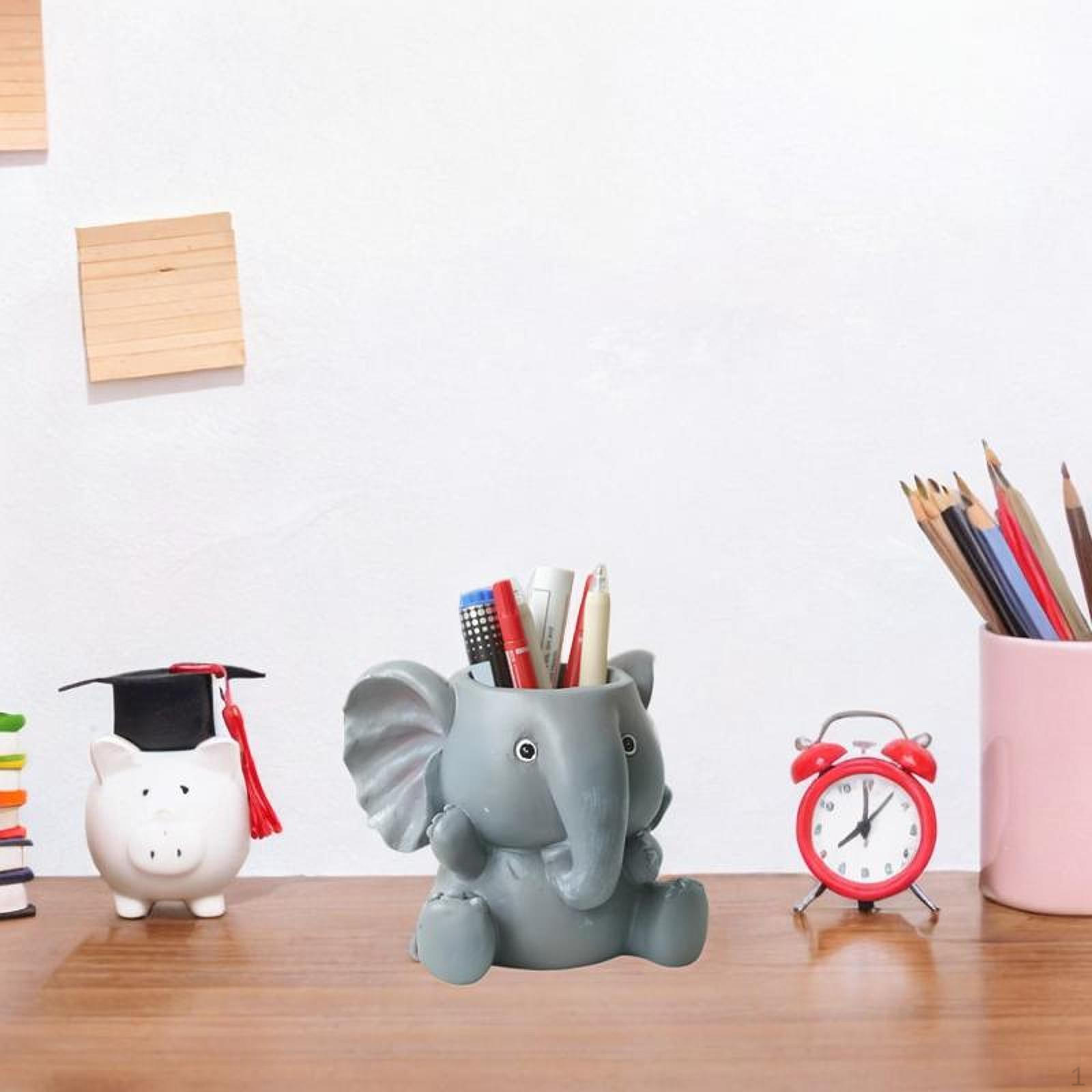Desktop Pencil Holder Stationery Organizer Elephant Shaped Make up Brush Office Supplies
Desktop Pencil Holder Stationery Organizer Elephant Shaped Make up Brush Office Supplies
