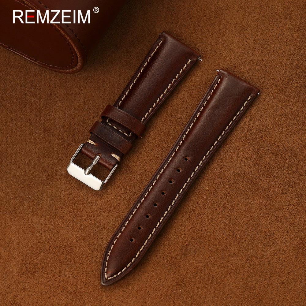 18mm 19mm 20mm 21mm 22mm Oil Wax Genuine Leather Watch Band Men Quick Release Spring Bar Classic Durable Replacement Strap 21mm
18mm 19mm 20mm 21mm 22mm Oil Wax Genuine Leather Watch Band Men Quick Release Spring Bar Classic Durable Replacement Strap 21mm
