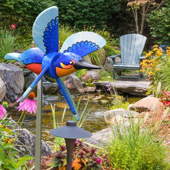 Yousheng Flying Bird Windmill Whirligig Outdoor Decor Wooden 3D Bird Wind Spinner Wind Powered Garden Ornament for Lawn And Patio синий
Yousheng Flying Bird Windmill Whirligig Outdoor Decor Wooden 3D Bird Wind Spinner Wind Powered Garden Ornament for Lawn And Patio синий