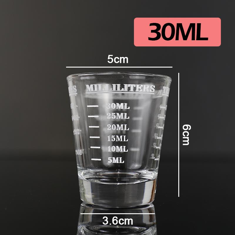 30ML/60ML/90ML Glass Measuring Cup Scale Supplies Espresso Shot Glass Liquid Glass Ounce Cup Kitchen Measure Coffee Tool Barista
30ML/60ML/90ML Glass Measuring Cup Scale Supplies Espresso Shot Glass Liquid Glass Ounce Cup Kitchen Measure Coffee Tool Barista