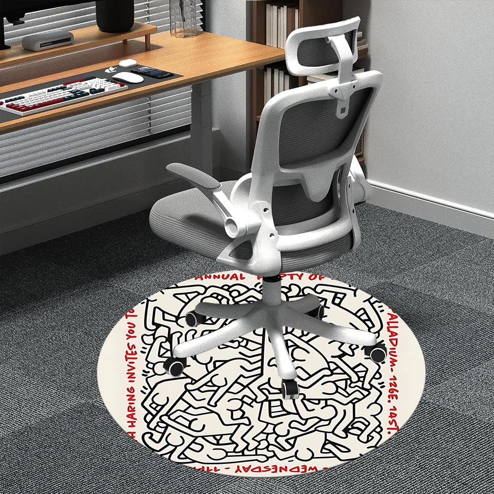 1pc Party Haring Office Round Area Rug, Indoor Mat Suitable ForOffice, Under Office Chairs Bedroom Living Room Home Decor, Room Deco 025 80cm by 80cm
1pc Party Haring Office Round Area Rug, Indoor Mat Suitable ForOffice, Under Office Chairs Bedroom Living Room Home Decor, Room Deco 025 80cm by 80cm
