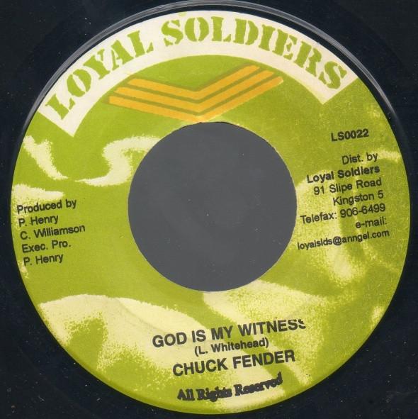 7inch Record CHUCK FENDER - God Is My Witness LS0022 Loyal Soldiers 2004 Jamaica Reggae, Ska & Dub Used
7inch Record CHUCK FENDER - God Is My Witness LS0022 Loyal Soldiers 2004 Jamaica Reggae, Ska & Dub Used