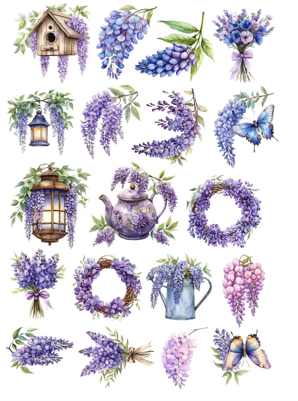 1 set Cute Watercolor Watercolor Wisteria Garden Stickers Diary Scrapbook Decoration Stationery DIY Bike Phone Book Journaling белый
1 set Cute Watercolor Watercolor Wisteria Garden Stickers Diary Scrapbook Decoration Stationery DIY Bike Phone Book Journaling белый