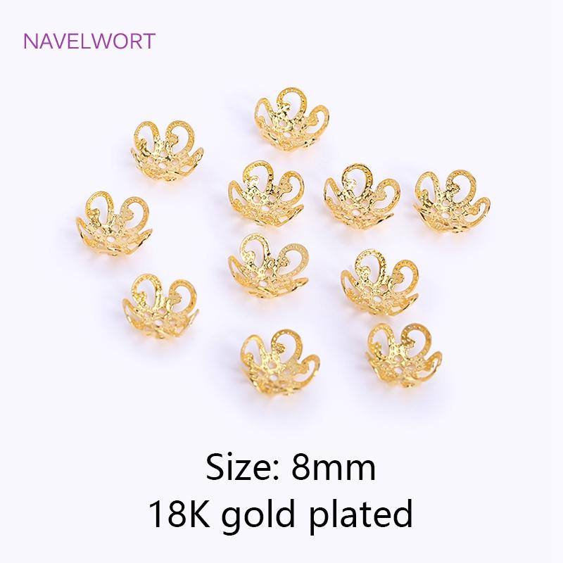 Brass 8/10mm Flower Bead Caps,18k Gold Plated Hollow Bead Caps,Accessories For Jewelry,DIY Bracelet Necklace Making Findings 50 pieces
Brass 8/10mm Flower Bead Caps,18k Gold Plated Hollow Bead Caps,Accessories For Jewelry,DIY Bracelet Necklace Making Findings 50 pieces
