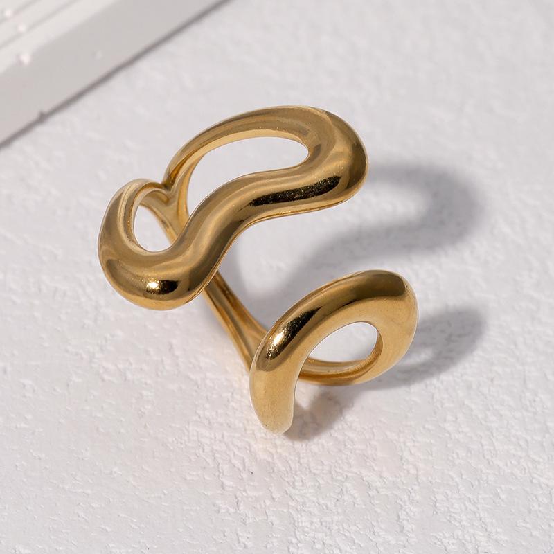 2025 New Irregular Geometric Ring Vintage Neutral Zircon Simple And Stylish Gold Smooth Stainless Steel Open Rings resizable
2025 New Irregular Geometric Ring Vintage Neutral Zircon Simple And Stylish Gold Smooth Stainless Steel Open Rings resizable