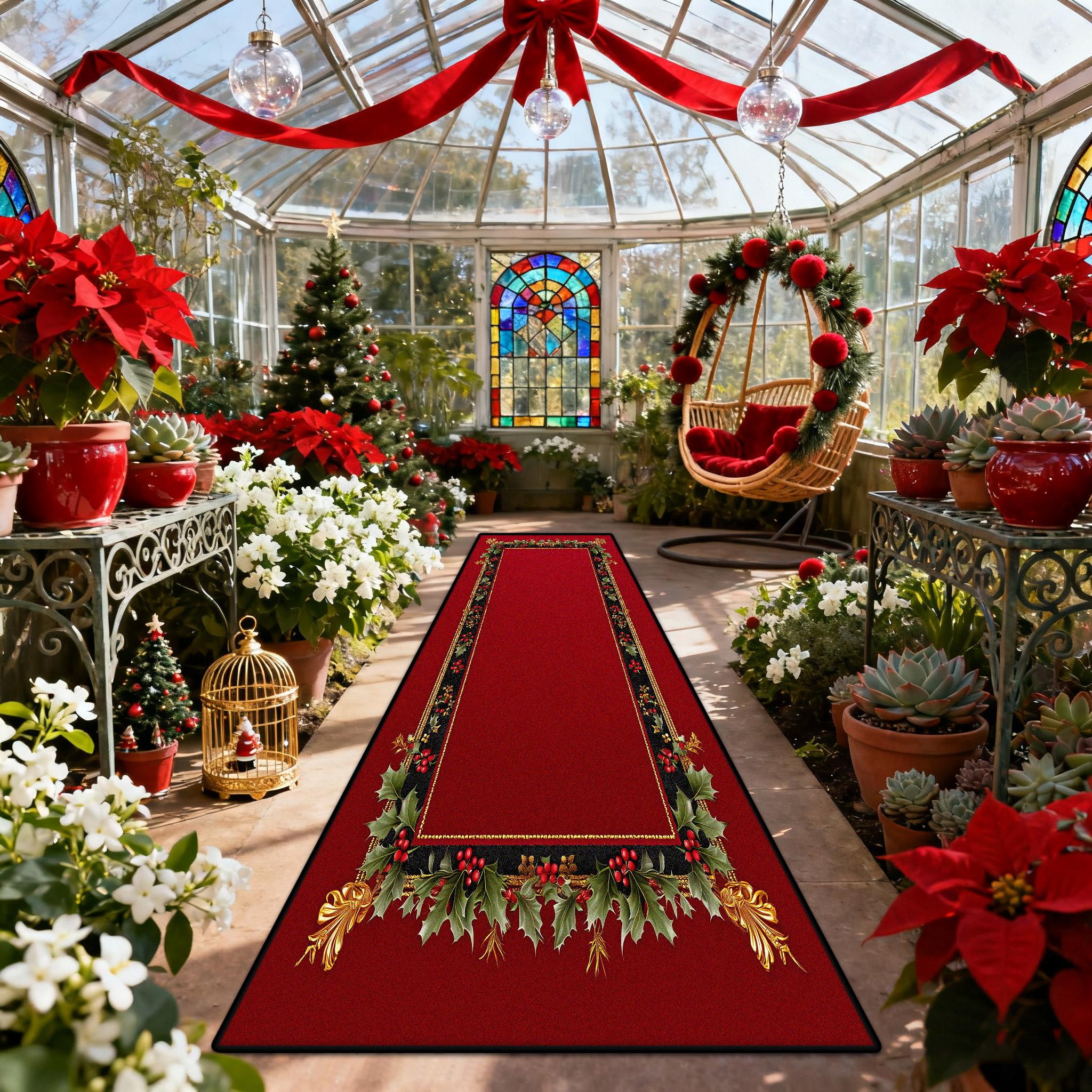 Christmas Style Red Green Outdoor Garden Long Runner Rugs Plant Christma Tree Decoration Aisle Carpet Washable Corridor Foot Mat 60x200cm
Christmas Style Red Green Outdoor Garden Long Runner Rugs Plant Christma Tree Decoration Aisle Carpet Washable Corridor Foot Mat 60x200cm